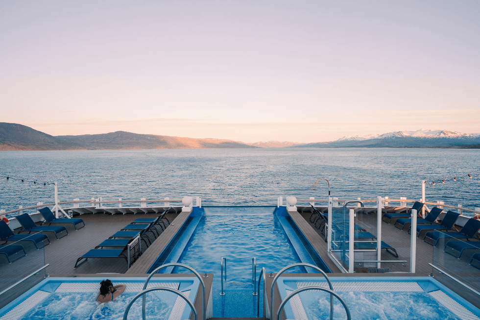 MS Fridtjof Nansen with Arctic views