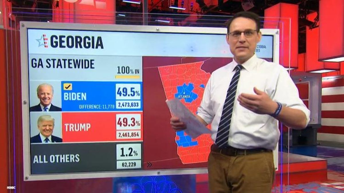 MSNBC Chartthrob Steve Kornacki is Back for Georgia Senate Runoffs
