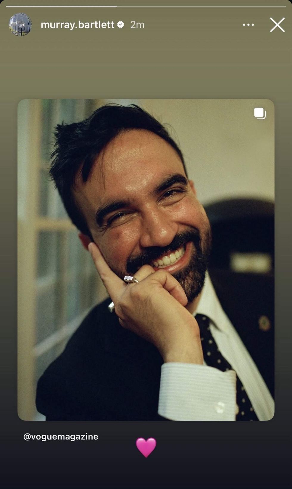 Murray Bartlett via Instagram Story