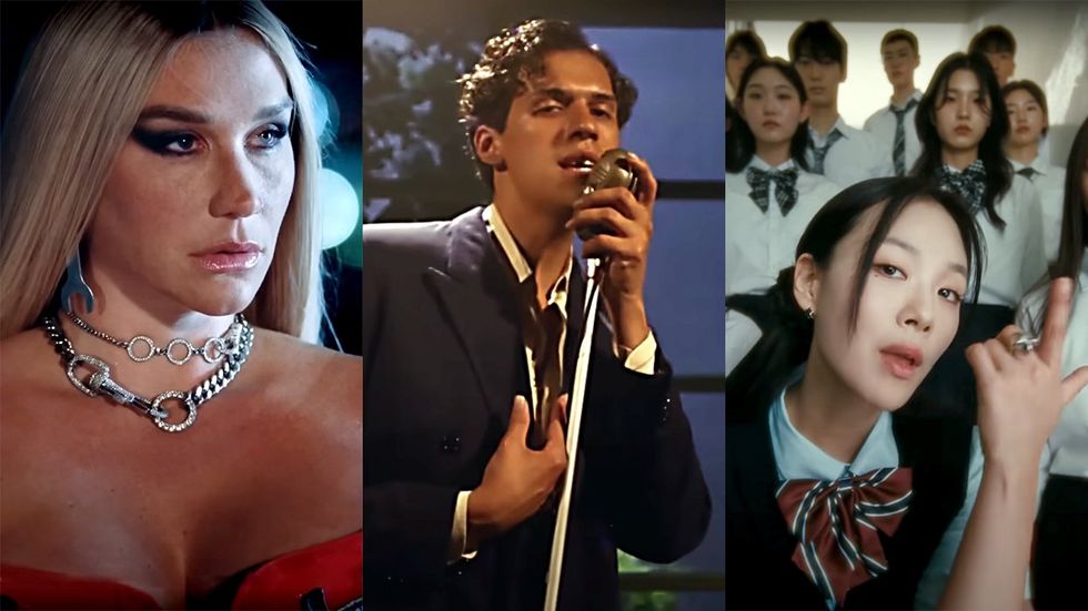 music video stills Kesha JOYRIDE; Omar Apollo Te Maldigo; Bibi Derre