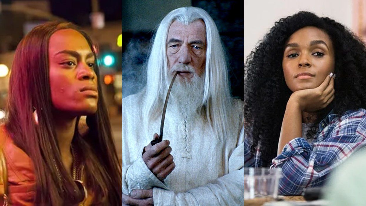 Mya Taylor in Tangerine; Ian McKellen in Lord of the Rings; Janelle Monáe in Moonlight