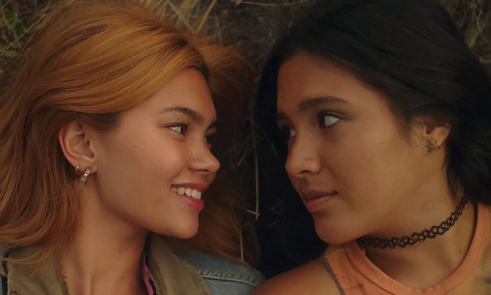 Myra Molloy as Sonya and Maya da Costa as Coley in 'Girls Like Girls'