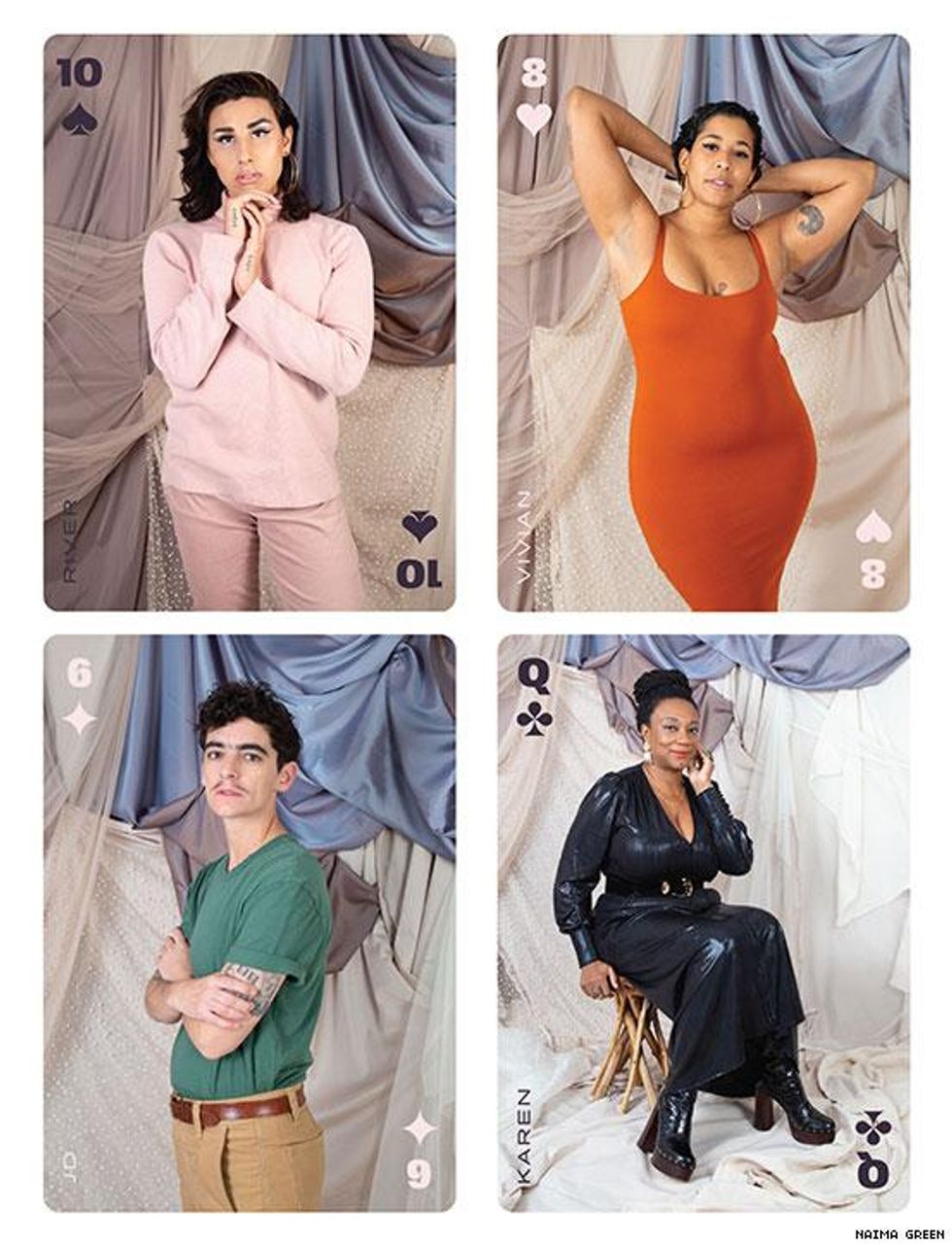 Naima Green is making Pur*suit, a playing card deck of queer and trans women and people of color from Brooklyn.