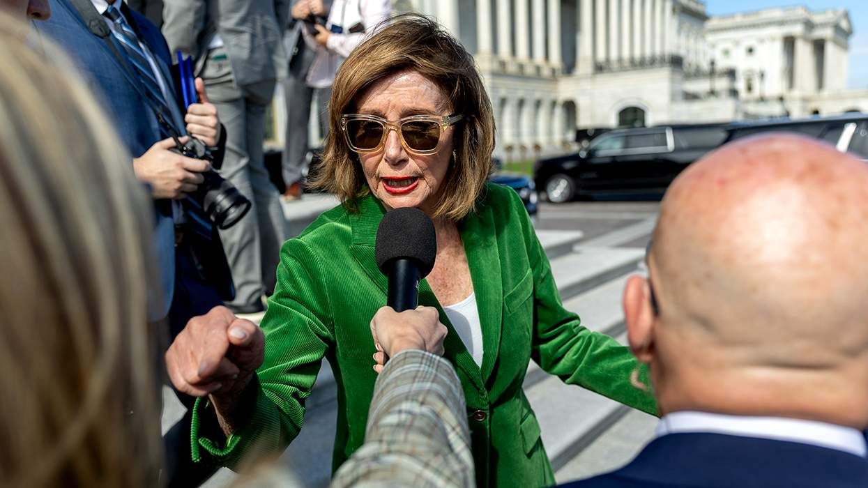 Nancy Pelosi responds to reporters US Capitol building