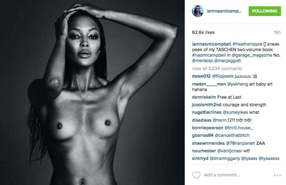 Naomi Campbell nipple taschen book