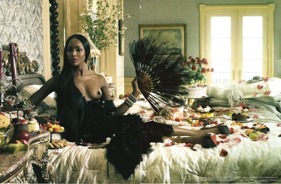 naomi campbell vogue italia