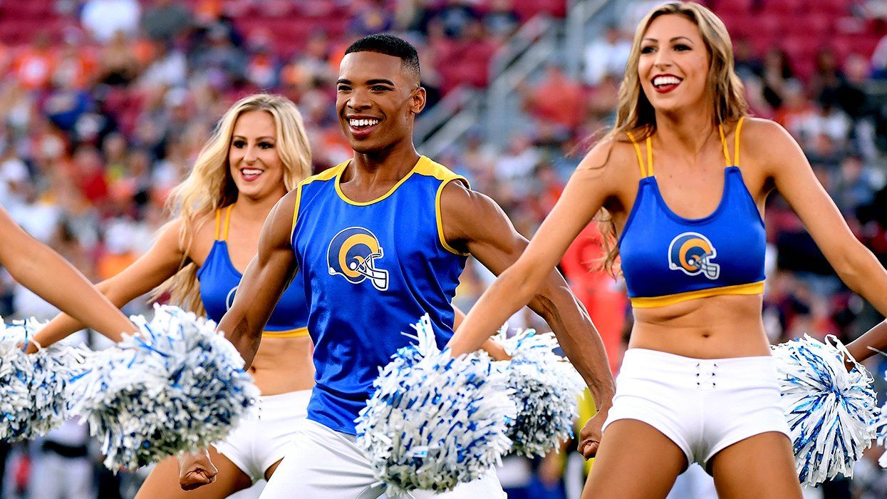 Napoleon Jinnies NFL LA rams male cheerleader
