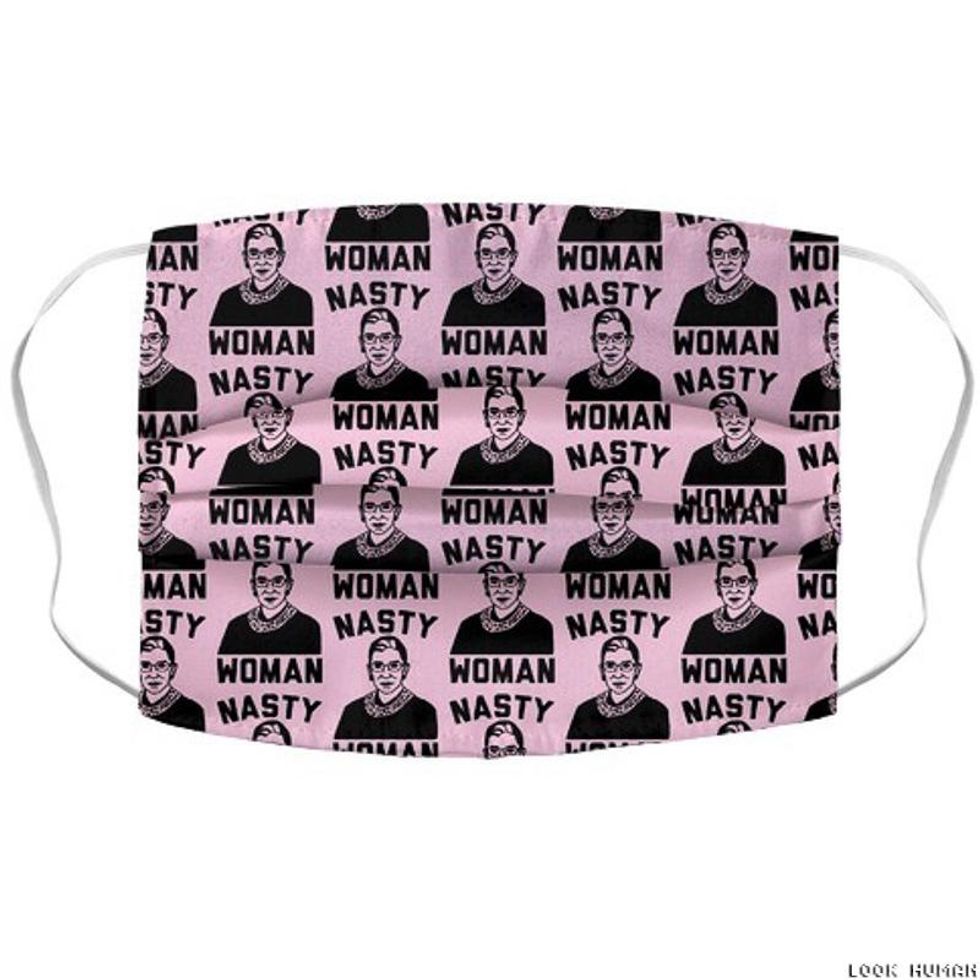 Nasty Woman RBG Pattern Face Mask