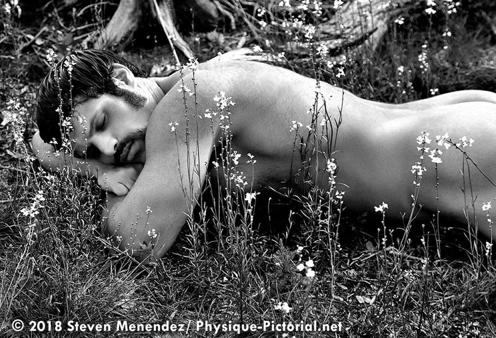 Nature and nudist enthusiast Steven Menendez takes his camera into the wilds of nature to capture the beauty and strength of men in the great outdoors. Imagine Ansel Adams shooting for 'Physique Pictorial'!
