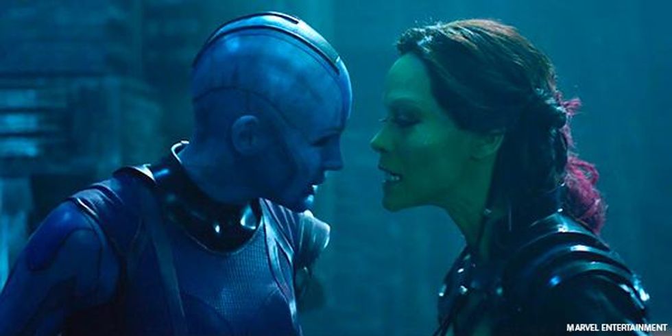 Nebula and Gamora