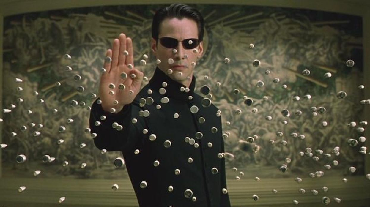 Neo stopping bullets on The Matrix