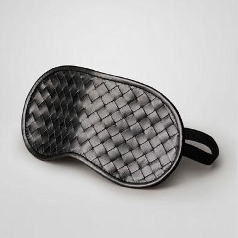 Nero Intrecciato Nappa Eye Mask