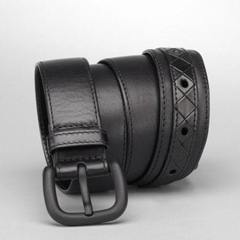 Nero Light Intreccio Scolpito Belt