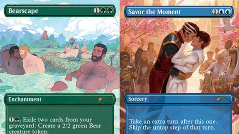 Magic: The Gathering' Introduces LGBTQ+ Cards in New Pride Collection | Out.com Magic: The Gathering' Introduces LGBTQ+ Cards in New Pride Collection | Out.com