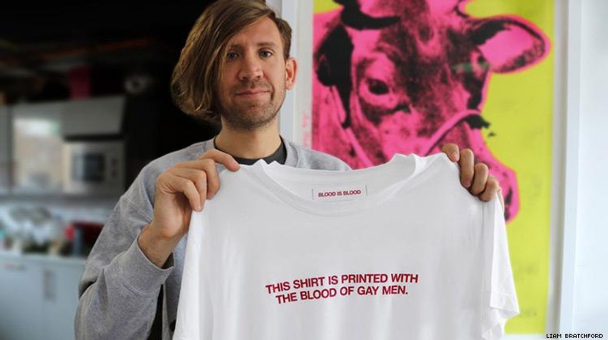 New T-shirt made from Blood of Gay Men to Protest FDA's Blood Donation Ban