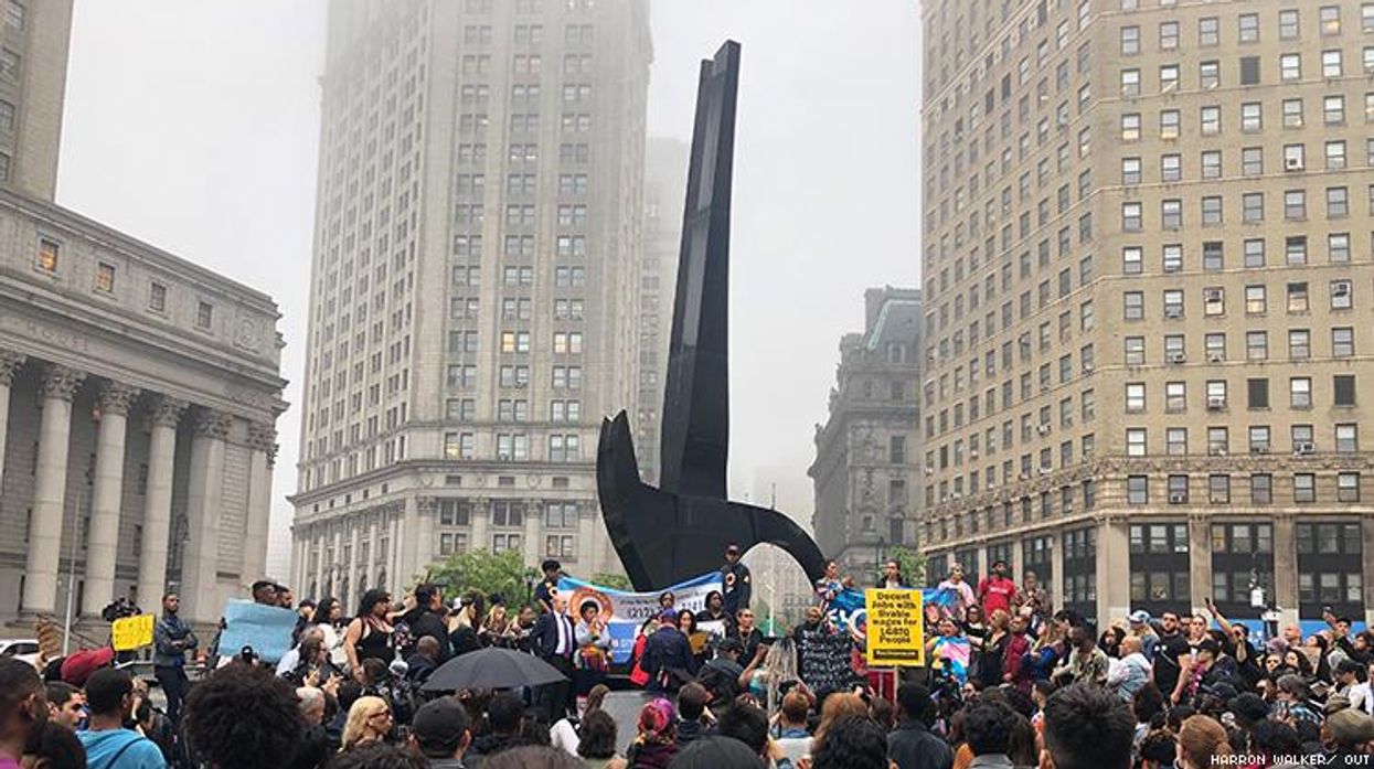 New York City transgender community rally for Layleen Cubilette-Polanco, aka Layleen Xtravaganza.