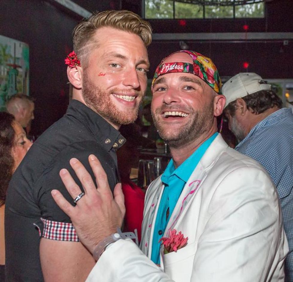 Newly engaged Bar Star Quinton Chandeliér and his fiance show off their rings.