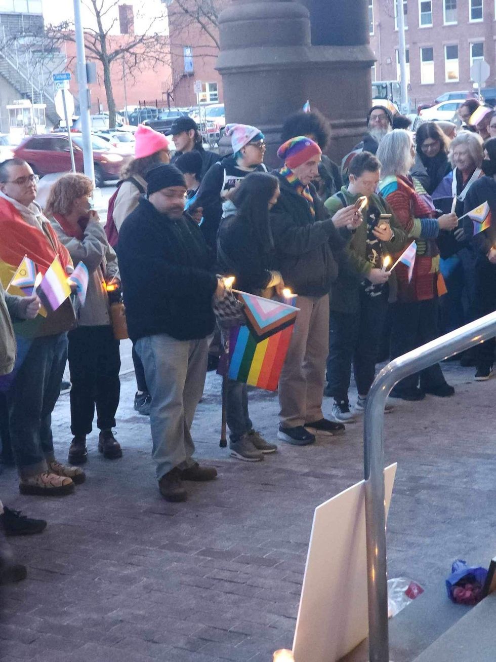 Nex Benedict murdered transgender nonbinary twospirit teen candlelight vigils across the country