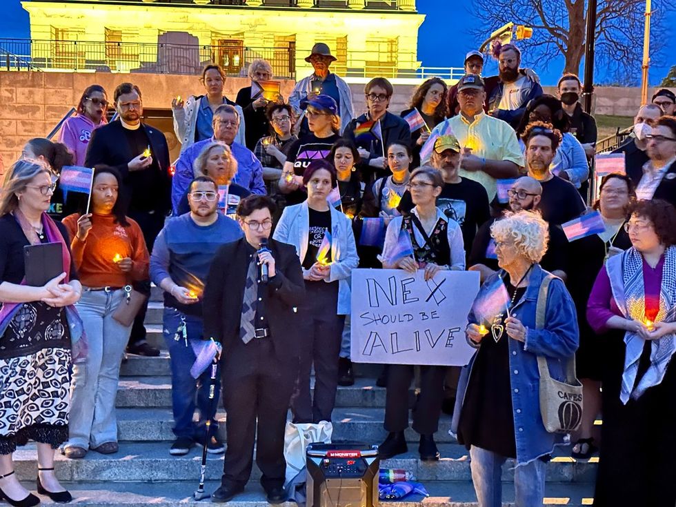 Nex Benedict murdered transgender nonbinary twospirit teen candlelight vigils across the country