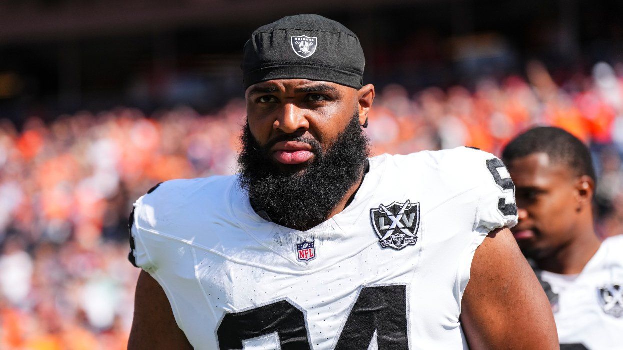 NFL athlete Christian Wilkins playing for the Las Vegas Raider