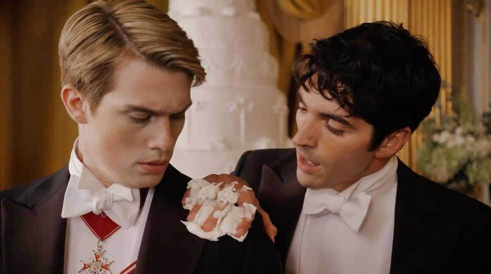 Nicholas Galitzine and \u200bTaylor Zakhar Perez in Red, White & Royal Blue