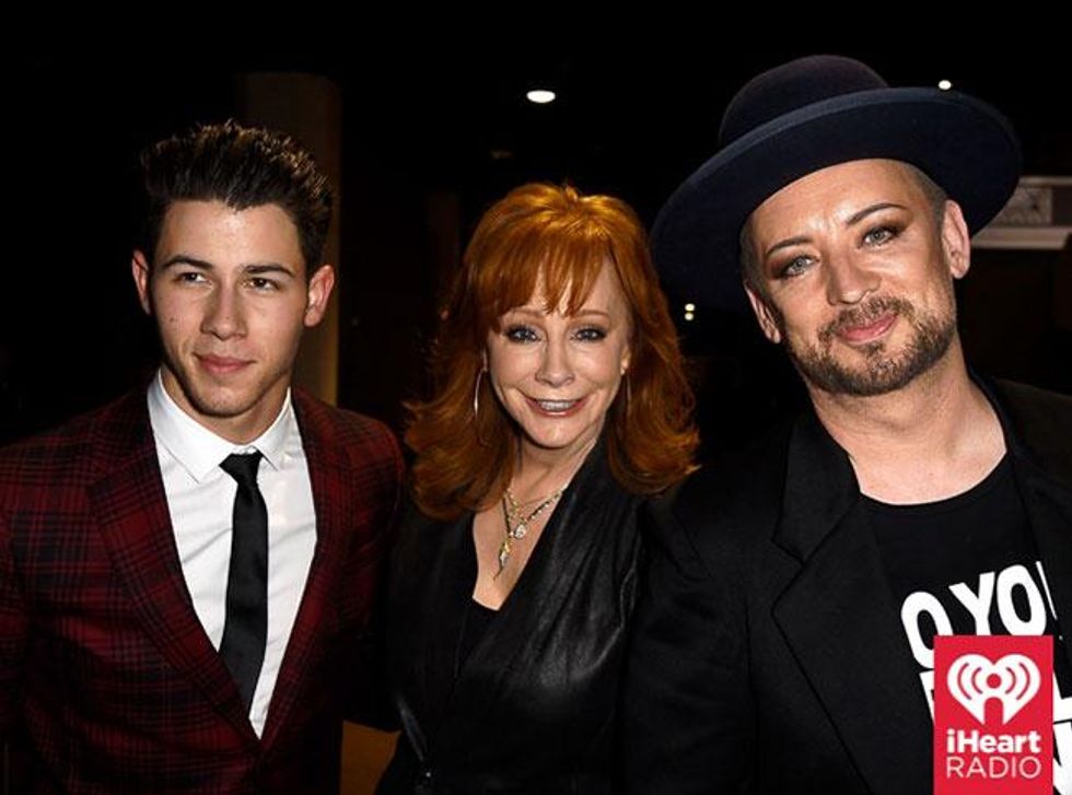 Nick Jonas, Reba McEntire, Boy George