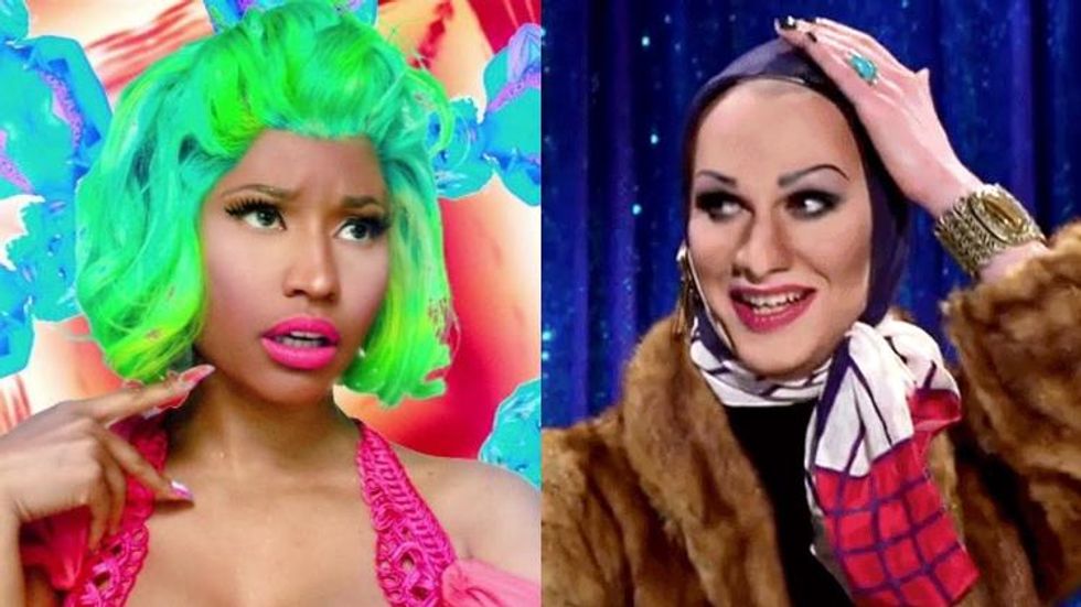Sexy Ebony Shemale Nikki Minaj - Nicki Minaj Was NOT Rooting For Jinkx Monsoon on 'Drag Race' Season 5