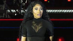 Nicki Minaj performs at the 2024 Dreamville Music Festival at Dorothea Dix Park on April 07, 2024