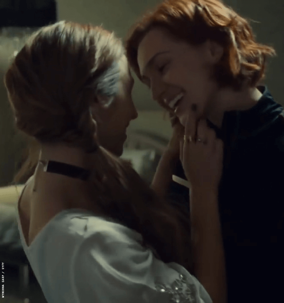 nicole smiling while holding waverly