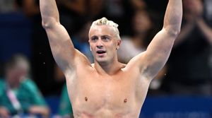 Olympian Nicolò Martinenghi rocks a tight Speedo in soaking wet campaign