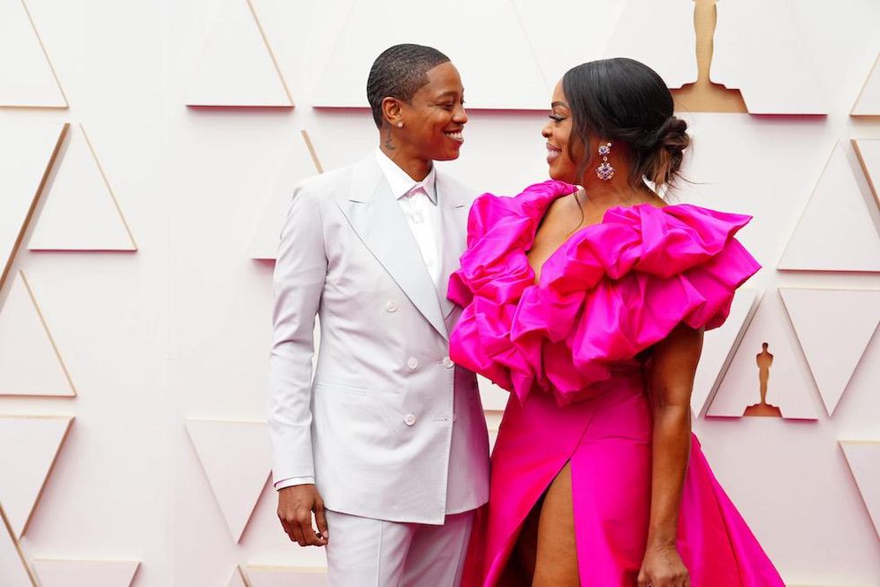 Niecy Nash and Jessica Betts at 2022 Oscars