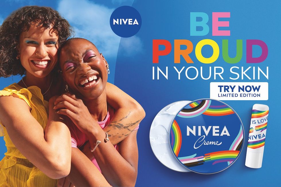 Nivea pride cream tin