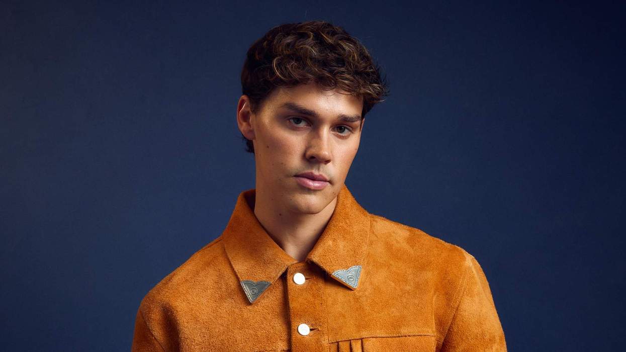 Noah Beck of "Baywatch" poses at the 2026 FOX Upfront Portrait Studio.