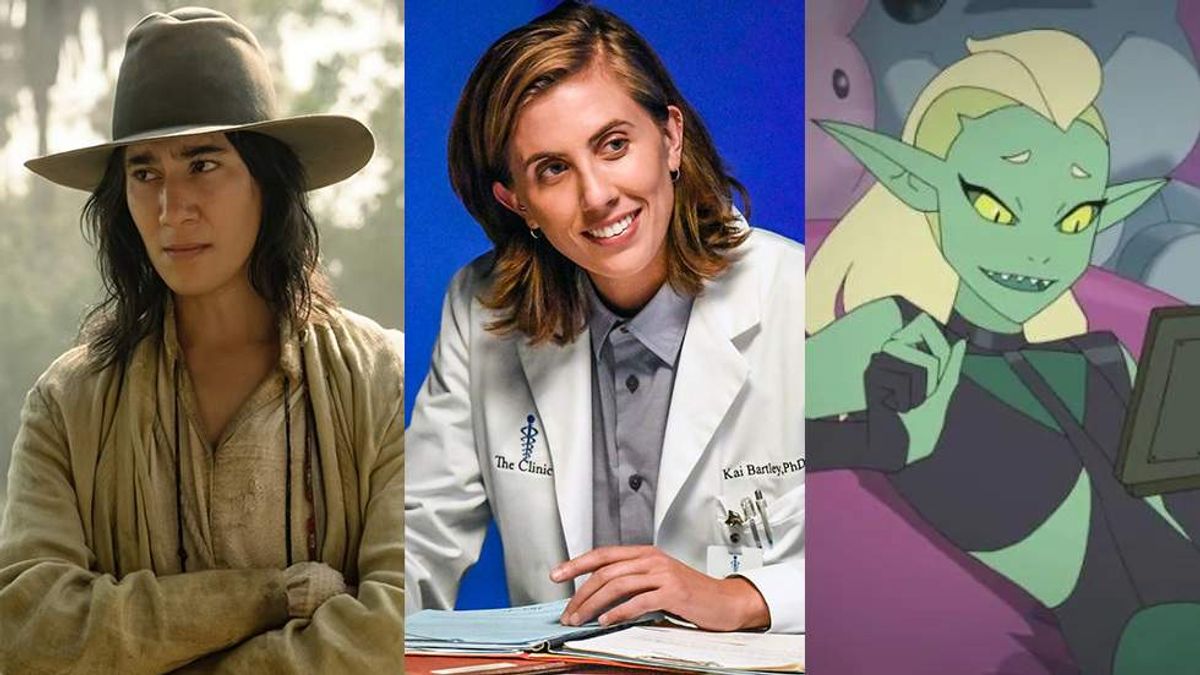 Nonbinary TV characters