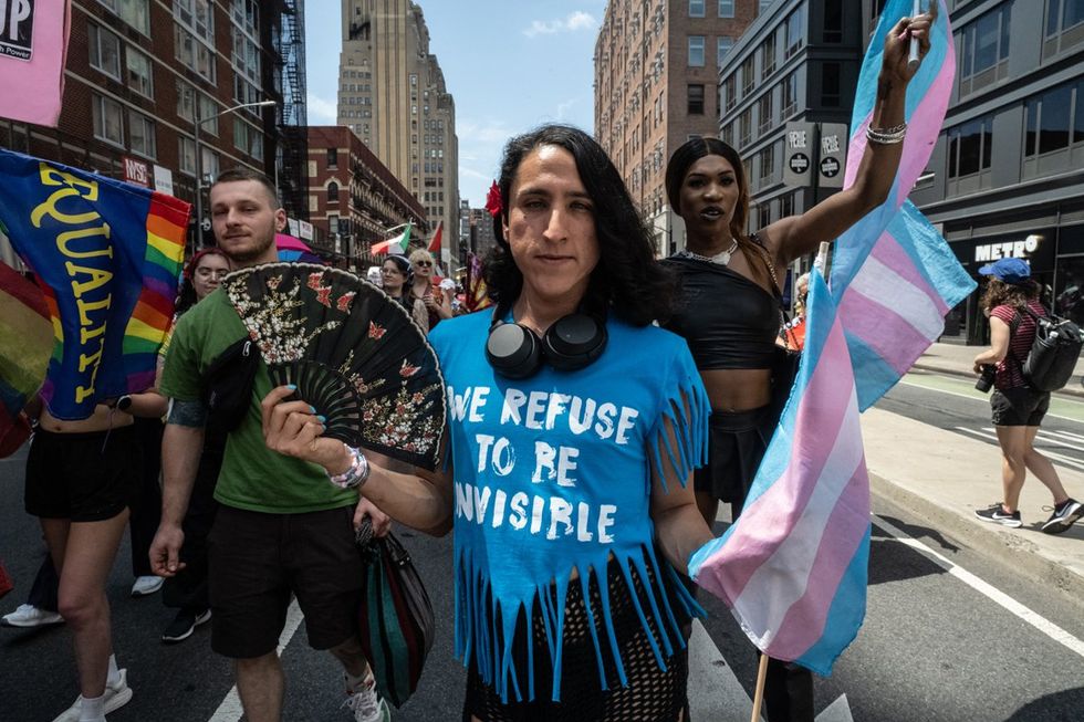 NYC LGBTQIA Pride Parade Protest 2025