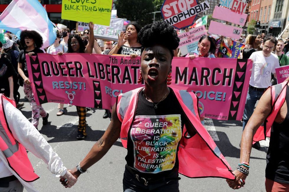 NYC LGBTQIA Pride Parade Protest 2025