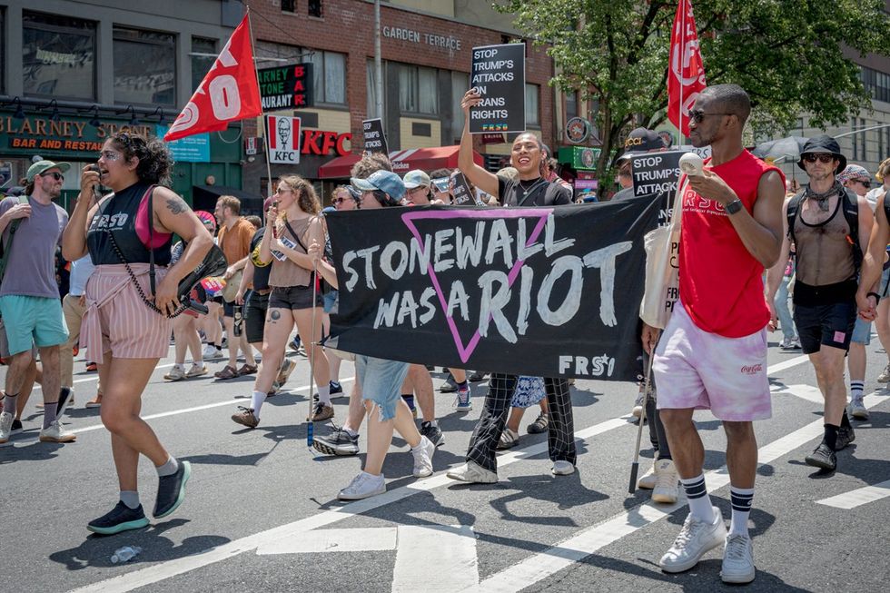 NYC LGBTQIA Pride Parade Protest 2025