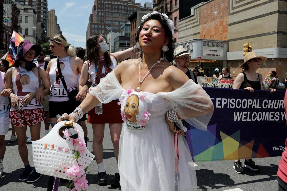 NYC LGBTQIA Pride Parade Protest 2025