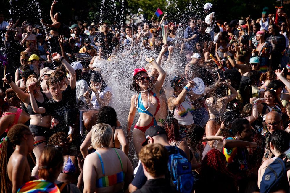 NYC LGBTQIA Pride Parade Protest 2025
