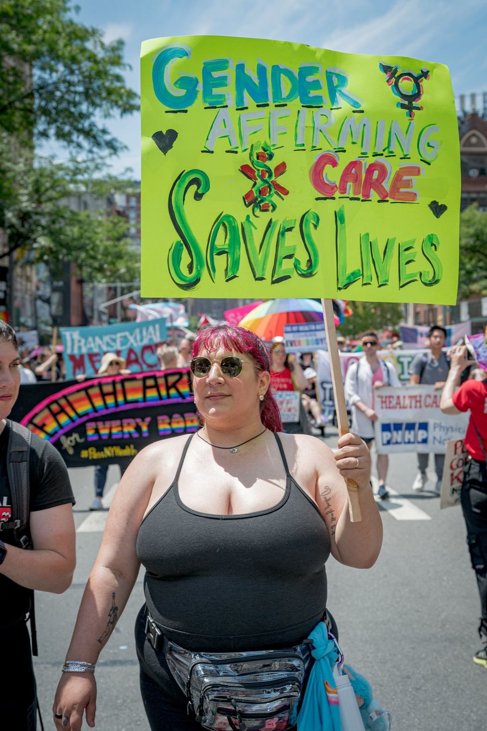 NYC LGBTQIA Pride Parade Protest 2025