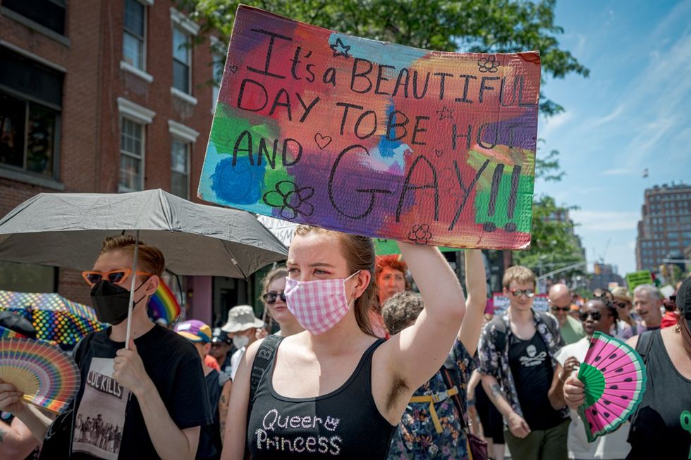 NYC LGBTQIA Pride Parade Protest 2025