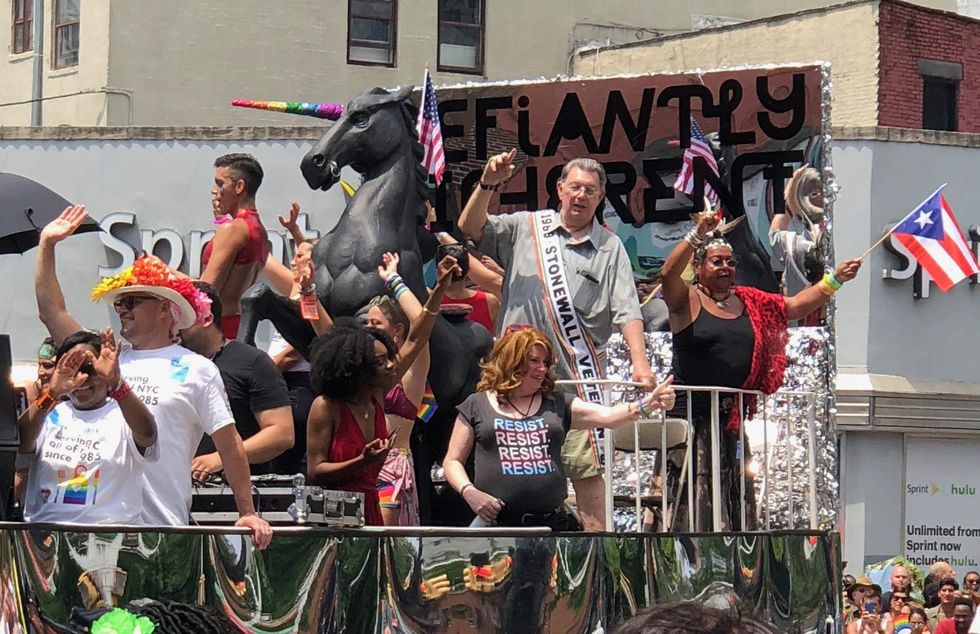 NYC Pride Community Heroes float 2018