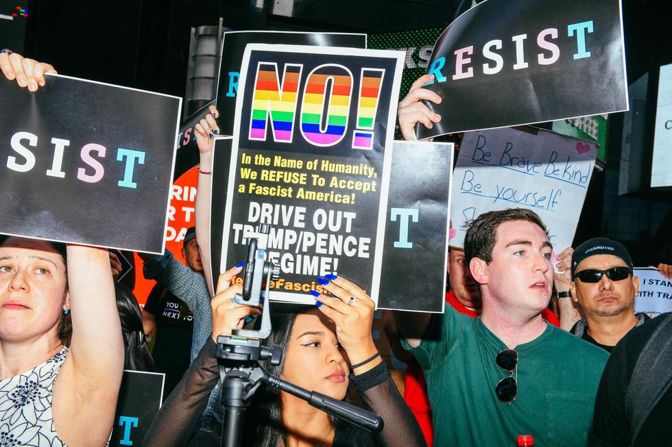 NYC Protests Trump's Transgender Military Ban