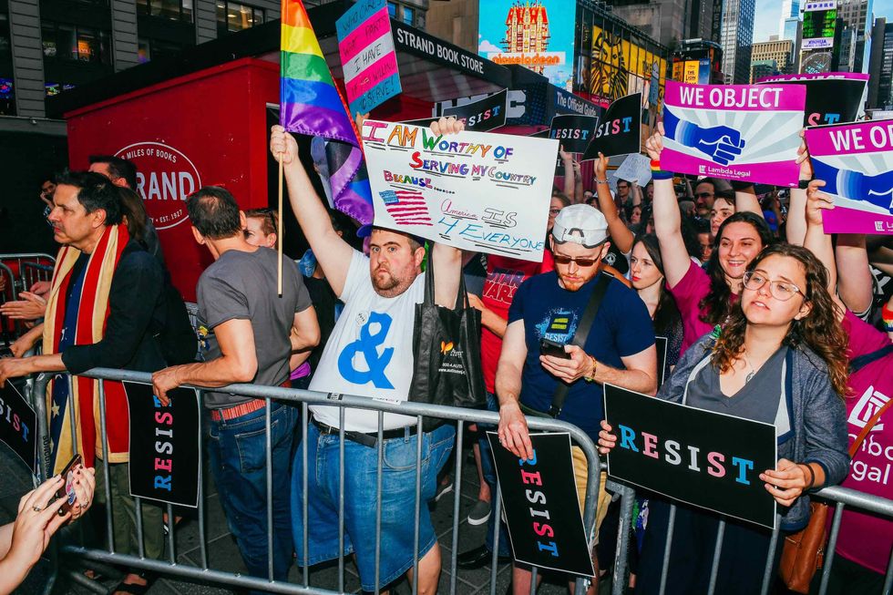 NYC Protests Trump's Transgender Military Ban