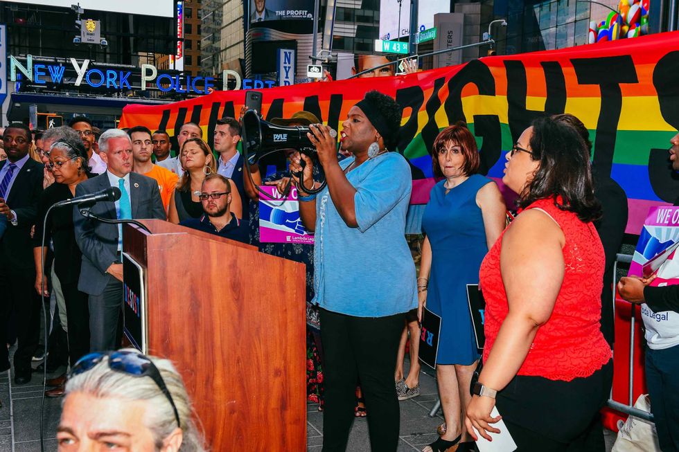 NYC Protests Trump's Transgender Military Ban