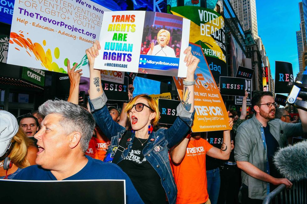 NYC Protests Trump's Transgender Military Ban