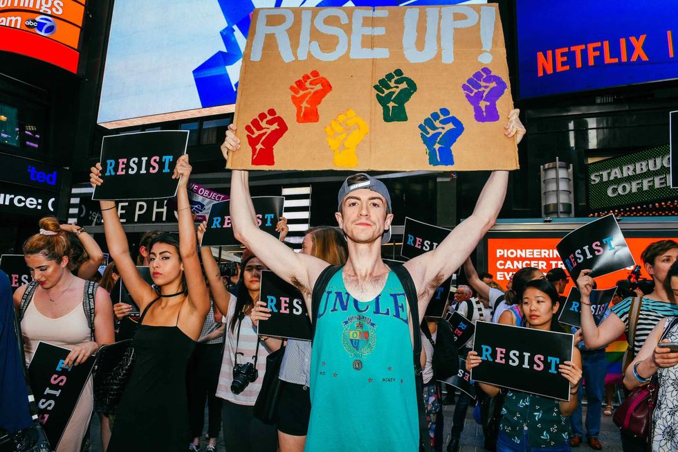 NYC Protests Trump's Transgender Military Ban