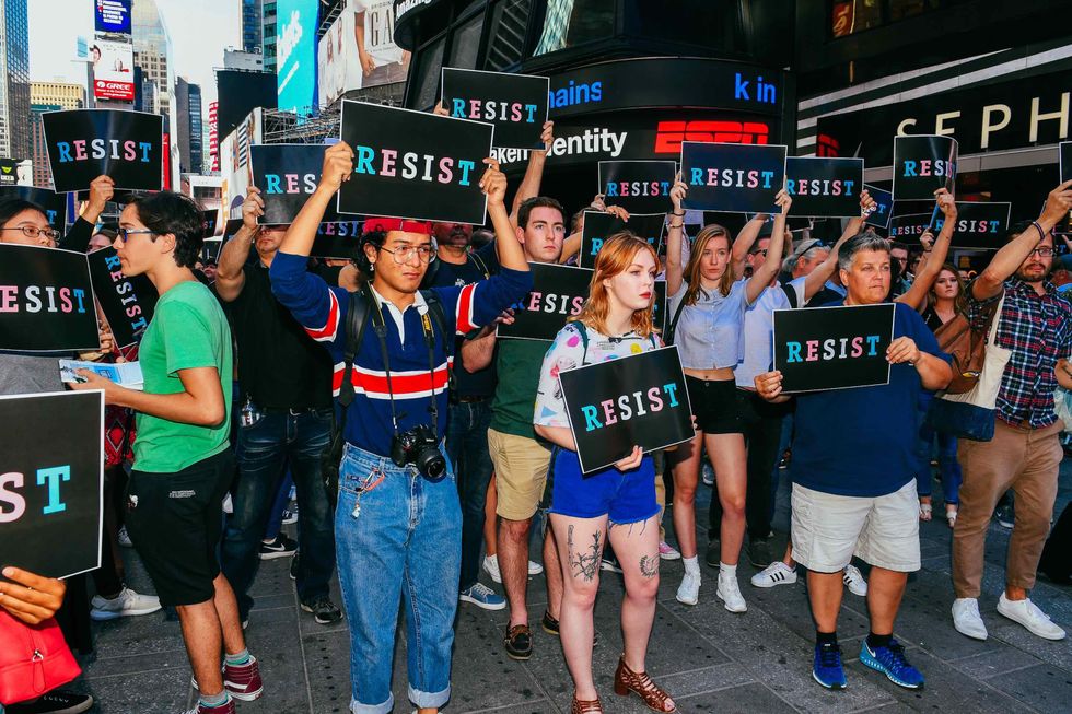NYC Protests Trump's Transgender Military Ban