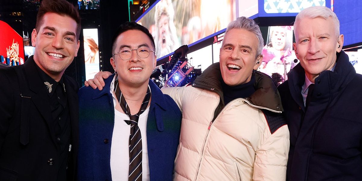 Andy Cohen called Anderson Cooper a 'pass around party bottom' on CNN's NYE  show