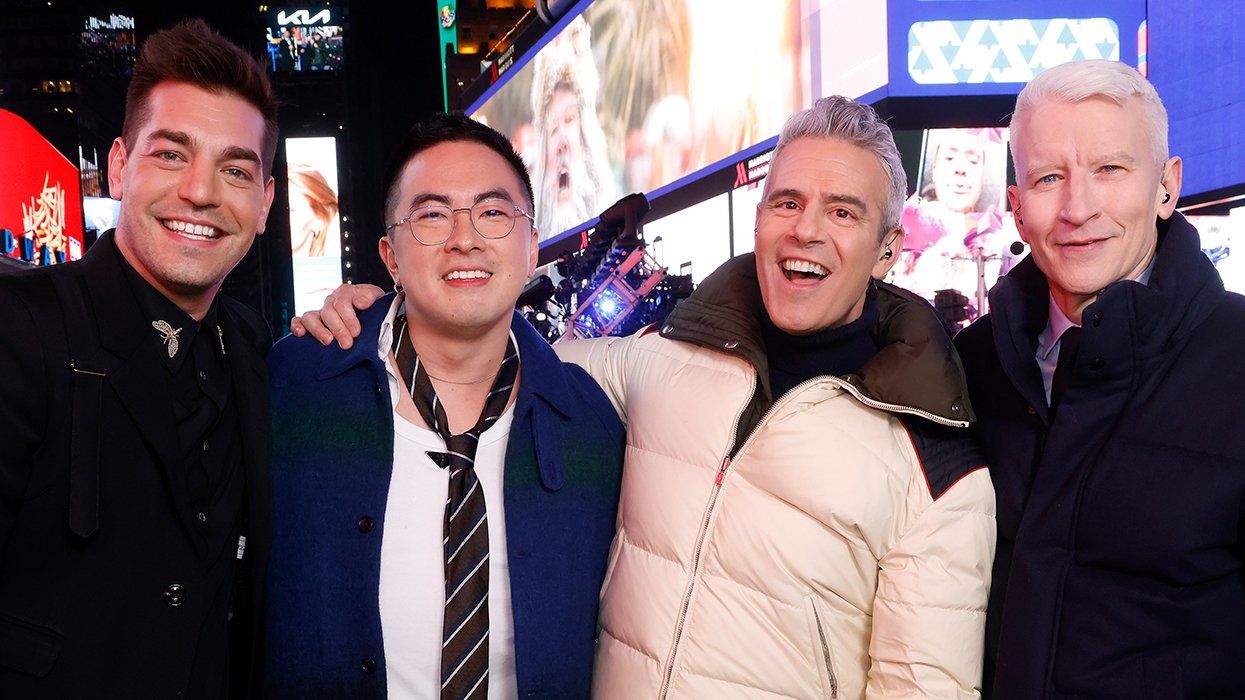 NYC times square new years eve matt rogers bowen yang andy cohen anderson cooper